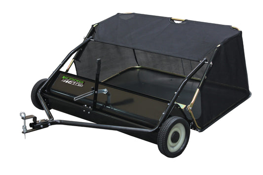 Yard Commander 48-Inch Tow Behind Lawn Sweeper - 10-Inch Brush Diameter, 20 Cubic Feet Hopper Capacity - Efficiently Clear Debris from Your Lawn YTL-003-048