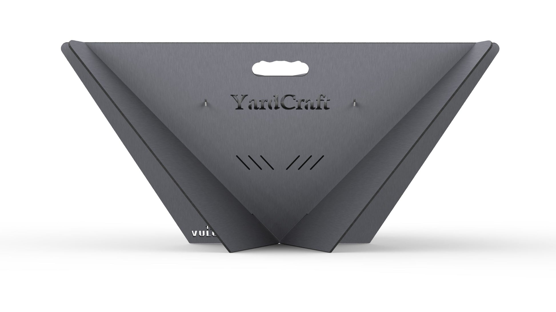 YardCraft 33.8-in W Steel Triangle Portable Wood-Burning Fire Pit