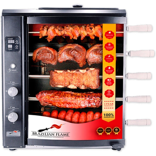 Brazilian Flame 2.53-Sq in Black Portable Liquid Propane Grill BG-05LXK-BLACK