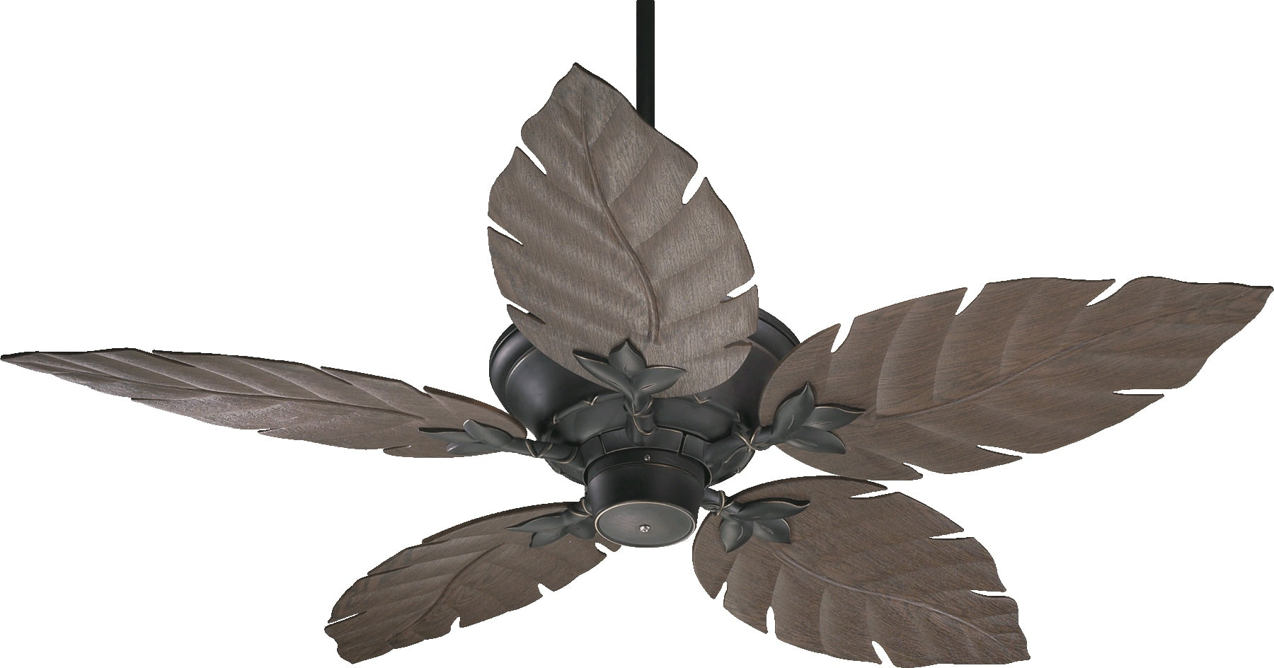 Quorum International Monaco 52-in Outdoor Old World with Walnut Blades Ceiling Fan Without Light ( 5 -Blade )