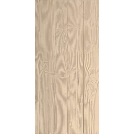 Ekena Millwork 22-in W x 64-in H Sandblasted Paintable/Stainable Board and batten No batten Exterior Shutters ( 2 -Pack )