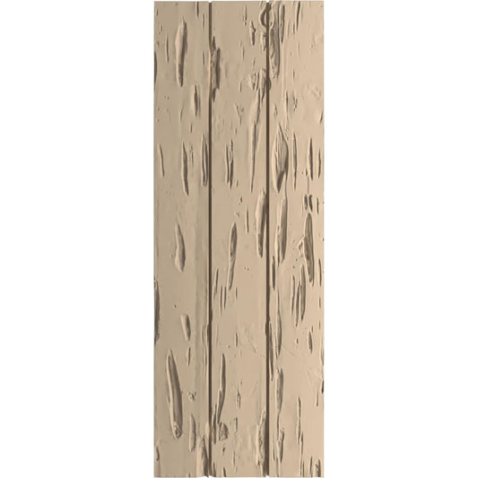 Ekena Millwork 16.5-in W x 84-in H Pecky Cypress Paintable/Stainable Board and batten No batten Exterior Shutters ( 2 -Pack )