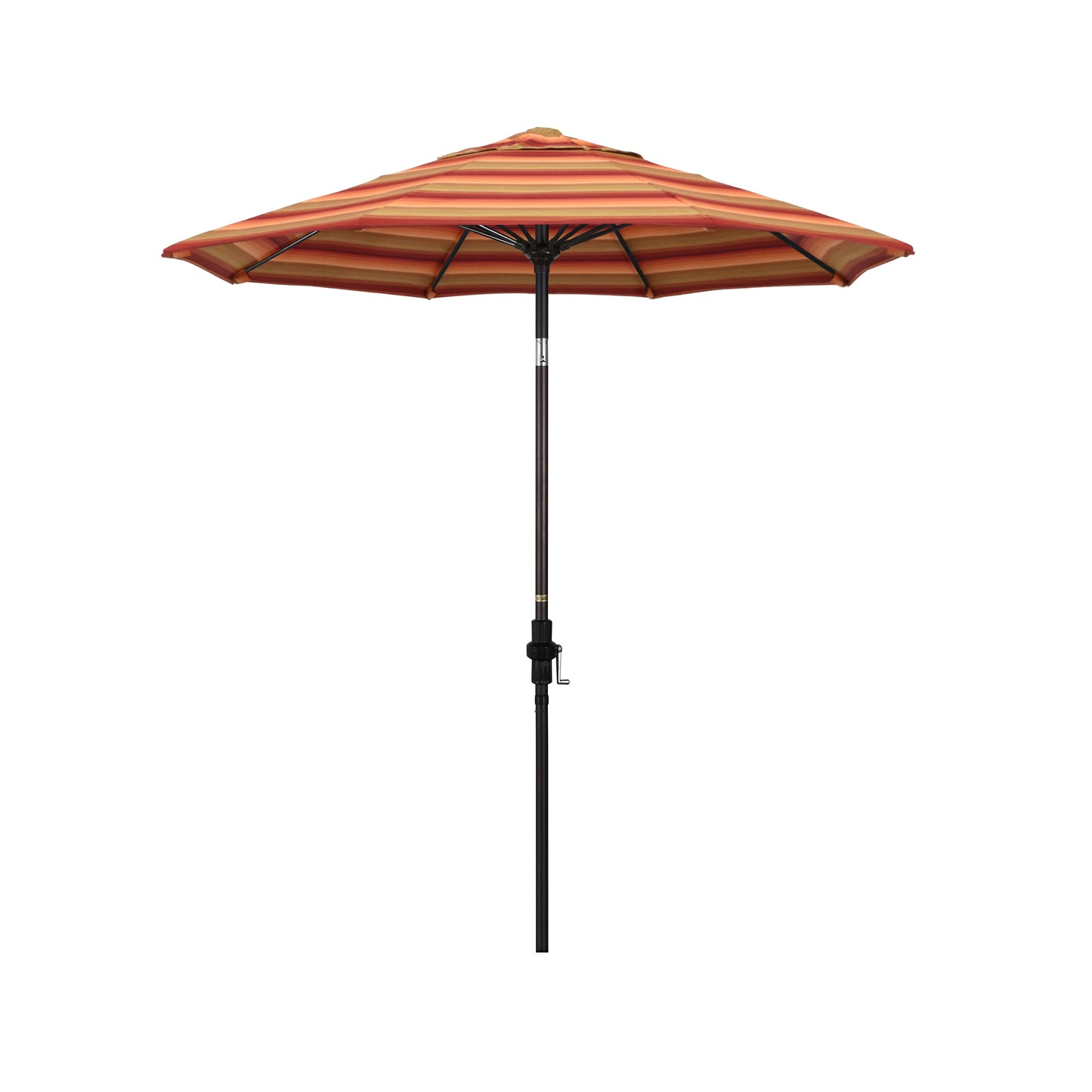California Umbrella 7.5-Feet Aluminum Orange Auto-tilt Market Patio Umbrella