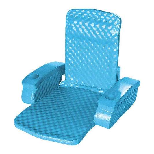 TRC Recreation 25-in x 31-in 1 -Seat Marina Blue Inflatable lounger