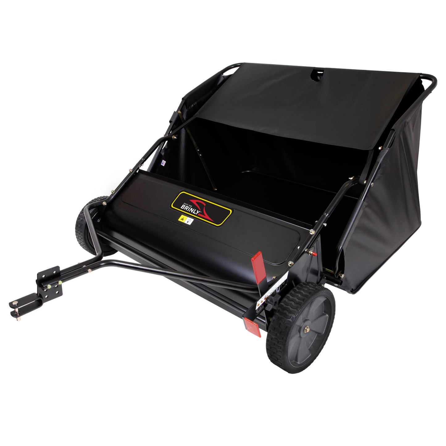 Brinly 42-in Tow-Behind Lawn Sweeper - Easy Yard Clean-Up - Large Capacity - High-Velocity Brushes - 20 cu. ft. Hamper Capacity STS-427LXH-A