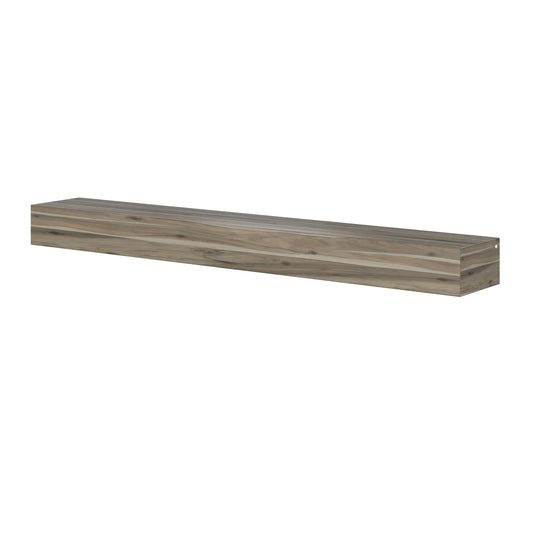 Pearl Mantels 72-in W x 5-in H x 9-in D Natural Acacia Hollow Traditional Fireplace Mantel SSUP7249200L