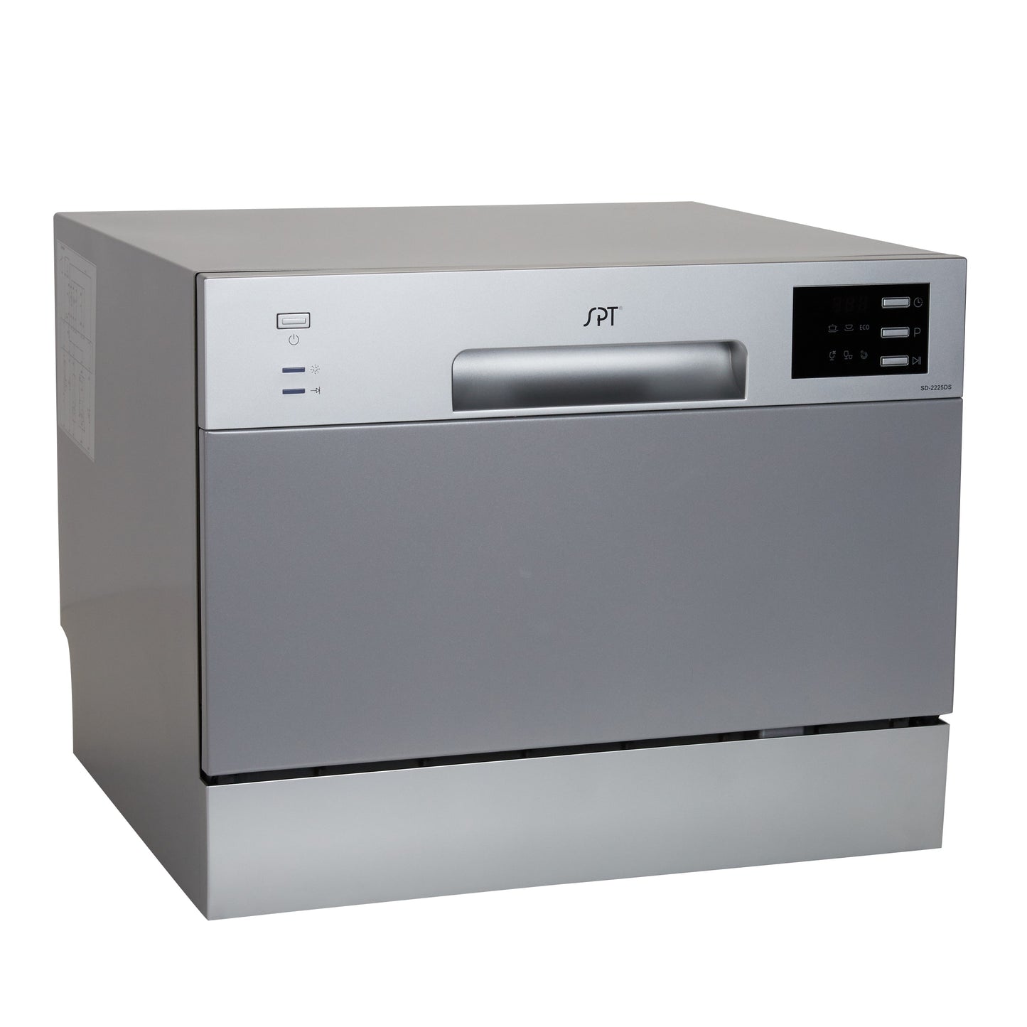 SPT 22-in Portable Countertop dishwasher ( Stainless steel ) 6 Place Settings with Condensation Dry 55-Decibel Standard Sound Level
