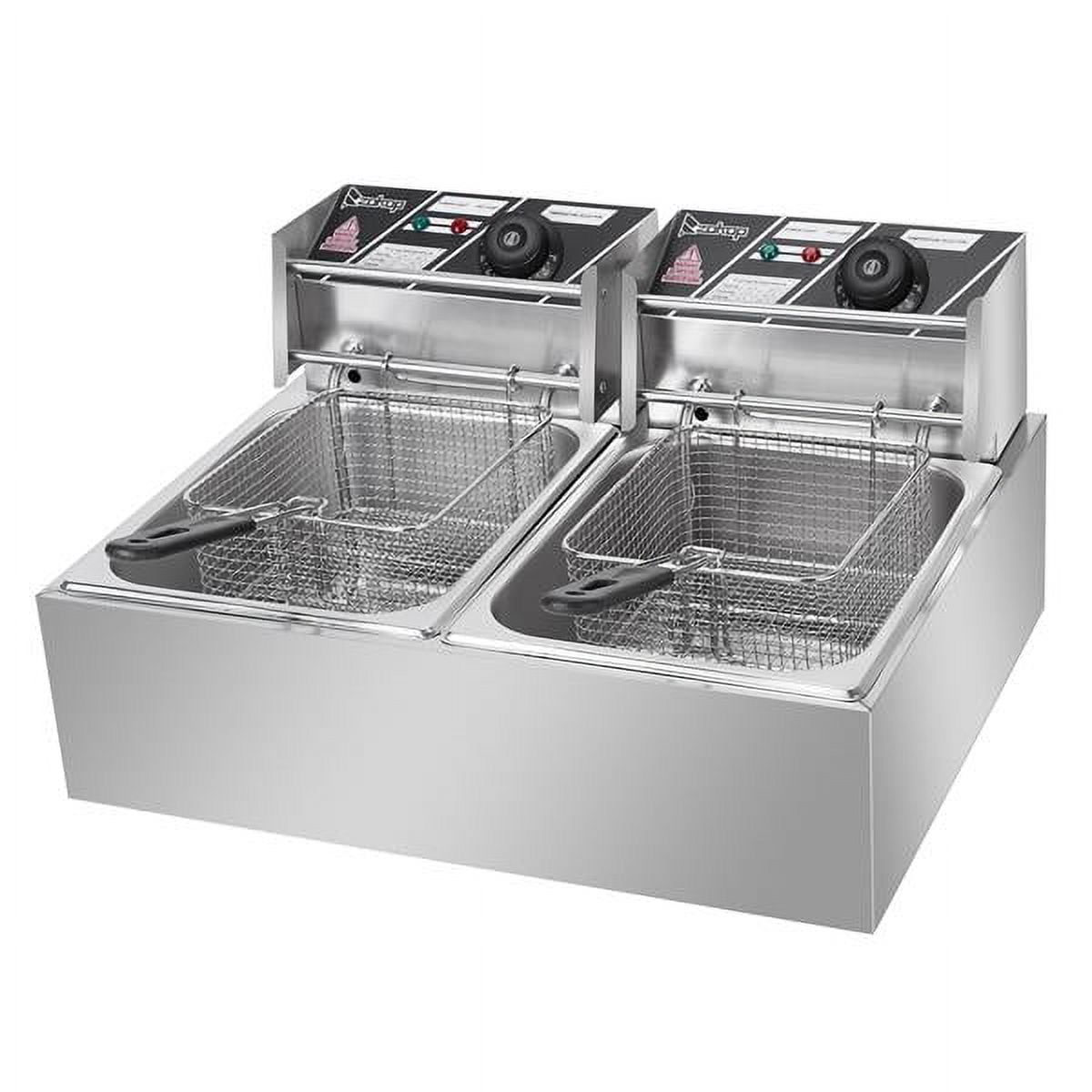 5000W 12L Dual Tanks Electric Deep Fryer Professional Tabletop Restaurant kitchen Frying Machine With 2 Basket
