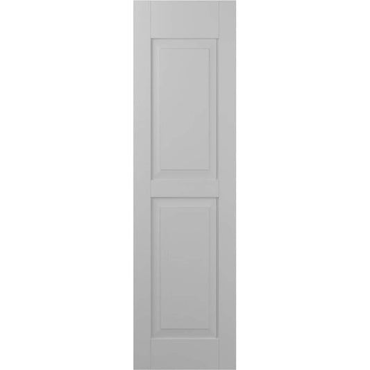 Ekena Millwork 15-in W x 76-in H Primed Paintable/Stainable Raised panel Wood Exterior Shutters ( 2 -Pack )
