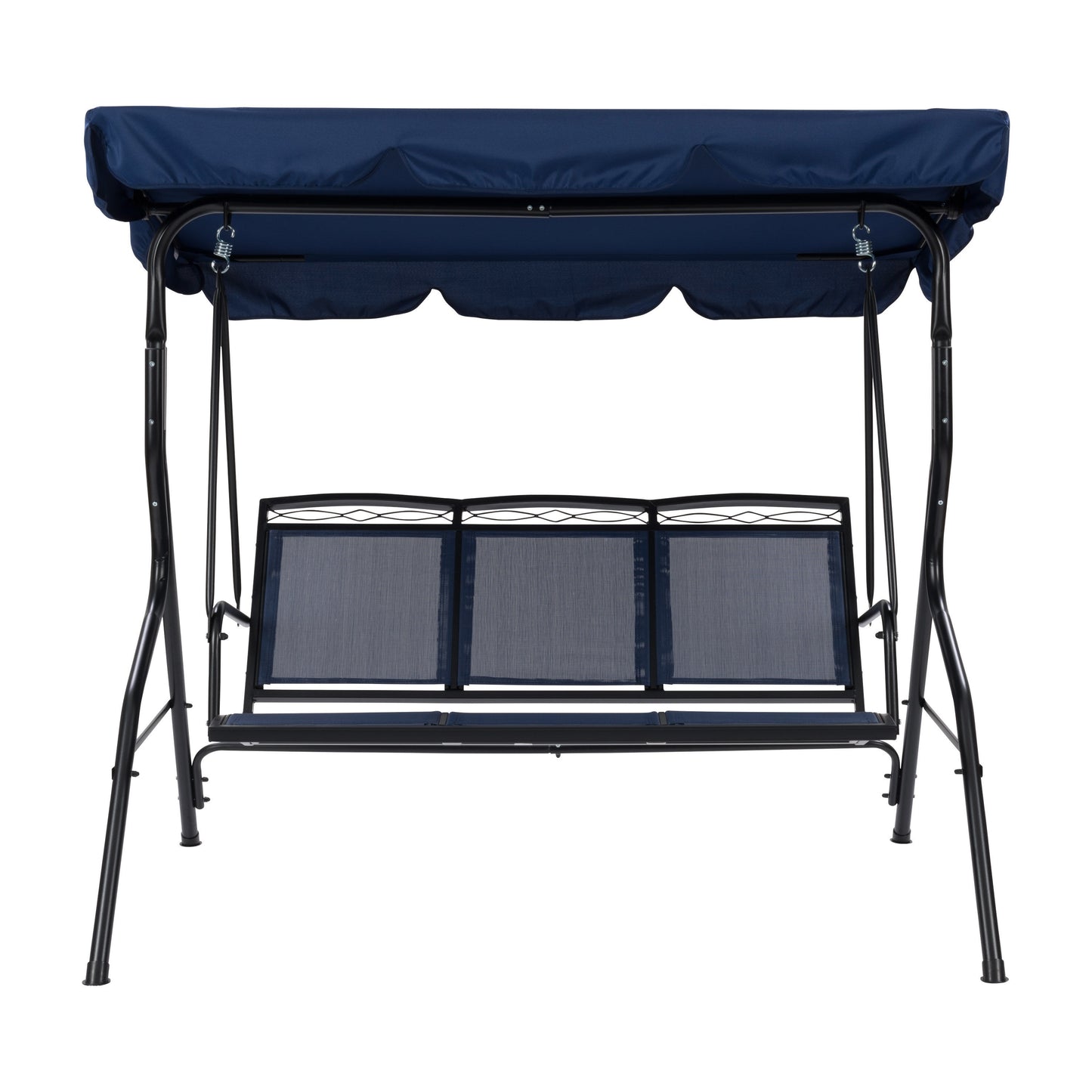 CorLiving Veda 3 -person Navy Blue Steel Outdoor Swing