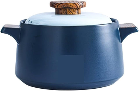 glass cooking pot Ceramic Casserole Soup Pot Stew Pot Blue Frying Pan Household Cooking Appliances Kitchen Cooker soperas