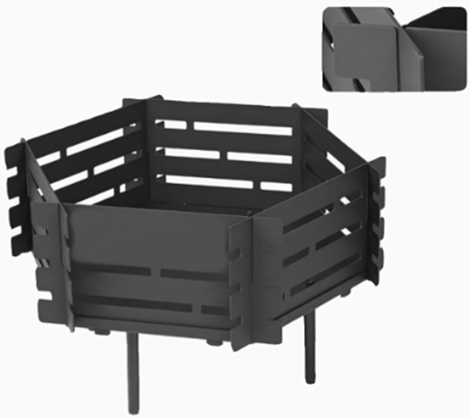 Portable Outdoor Fire Pit Set Heavy-Duty Steel Burn Barrel Detachable Design with Storage Bag Multi-Use Incinerator for Camping Bonfire Garden & Patio Cooking BBQ Heating & Yard Waste (Leaves Paper)