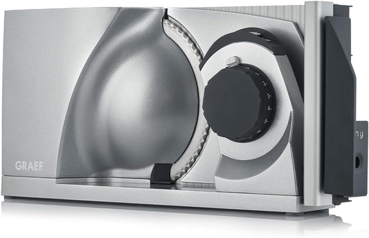 GRAEF Mytiny MT1000 Universal Folding Electric Slicer for Kitchen for Sausages, Vegetables, Bread Slicer | Universal Foldable Slicer | Silver