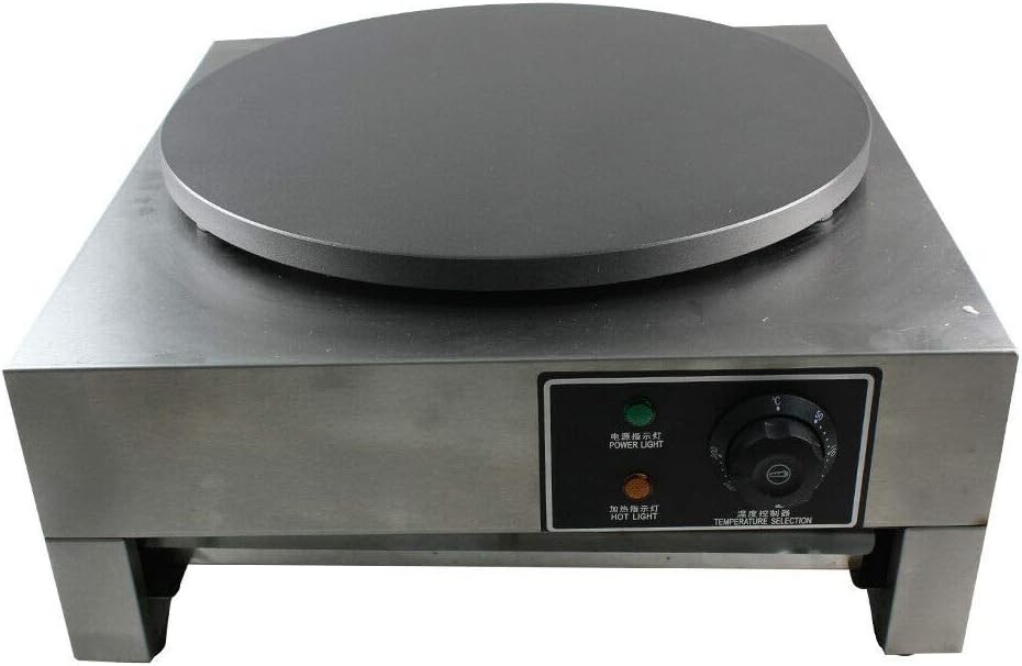 3KW Commercial Electric Crepe Maker Machine Pancake Kitchen Maker Non Stick 110V