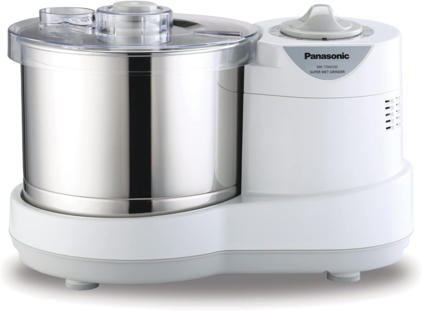 Panasonic MK-TSW200W 2 Liter Table Top Stone Super Wet Grinder with Automatic Timer, 110V