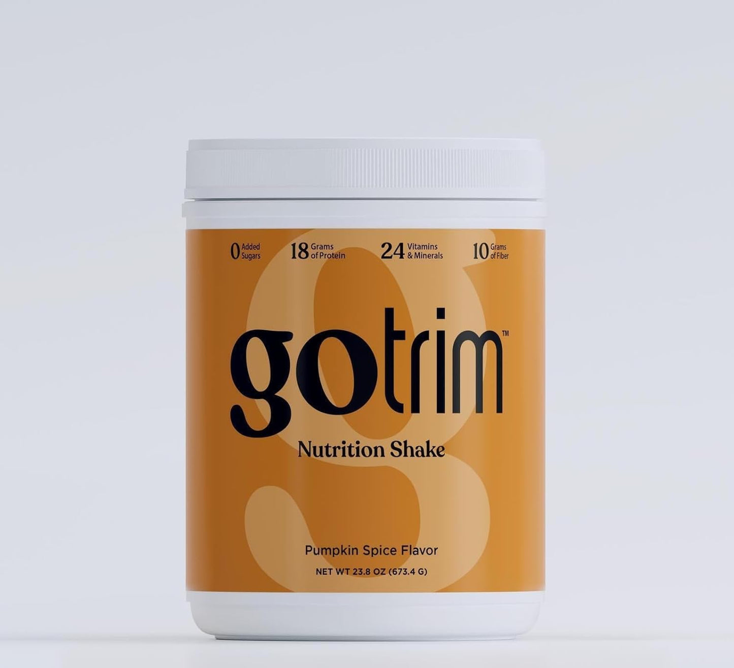GoTrim® Nutrition Shake Powder – Meal Replacement with Protein, Fiber & Vitamins for Weight Management – 14 Servings Canister, Pumpkin Spice