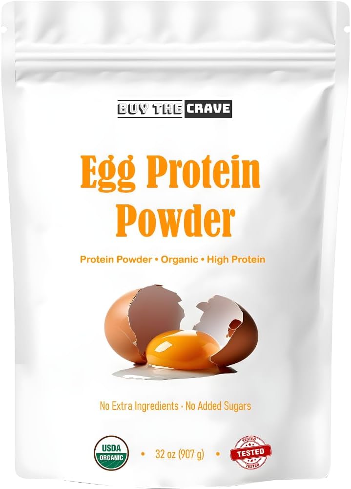 Egg Protein Powder, Egg White Powder, Soybean Powder Lactose Free Protein Powder - Unflavored & Dairy Free (32 OZ)