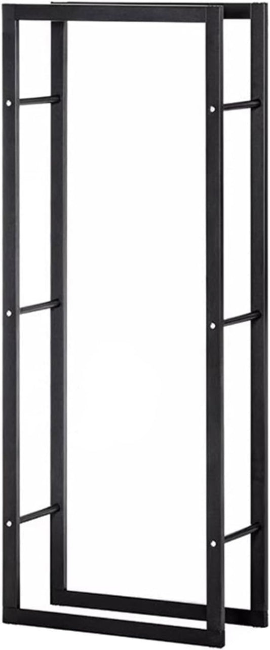 Firewood Storage Log Rack Holder, Metal Heavy Duty Firewood Storage Holder for Indoor\/Outdoor, Vertical Log Holder for Fireplace Deocr Patio Deck (24" Lx10 Wx59 H\/60x25x150cm)
