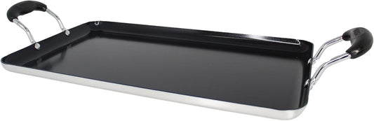 IMUSA 19" x 12" Double Burner\/Griddle with Ceramic Nonstick & Bakelite Handles