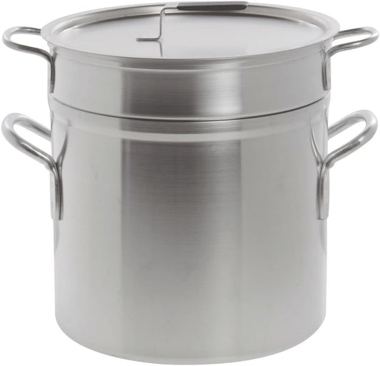 Aluminum Double Boiler w/ 17.5 Qt Inset and 20 Qt Pot