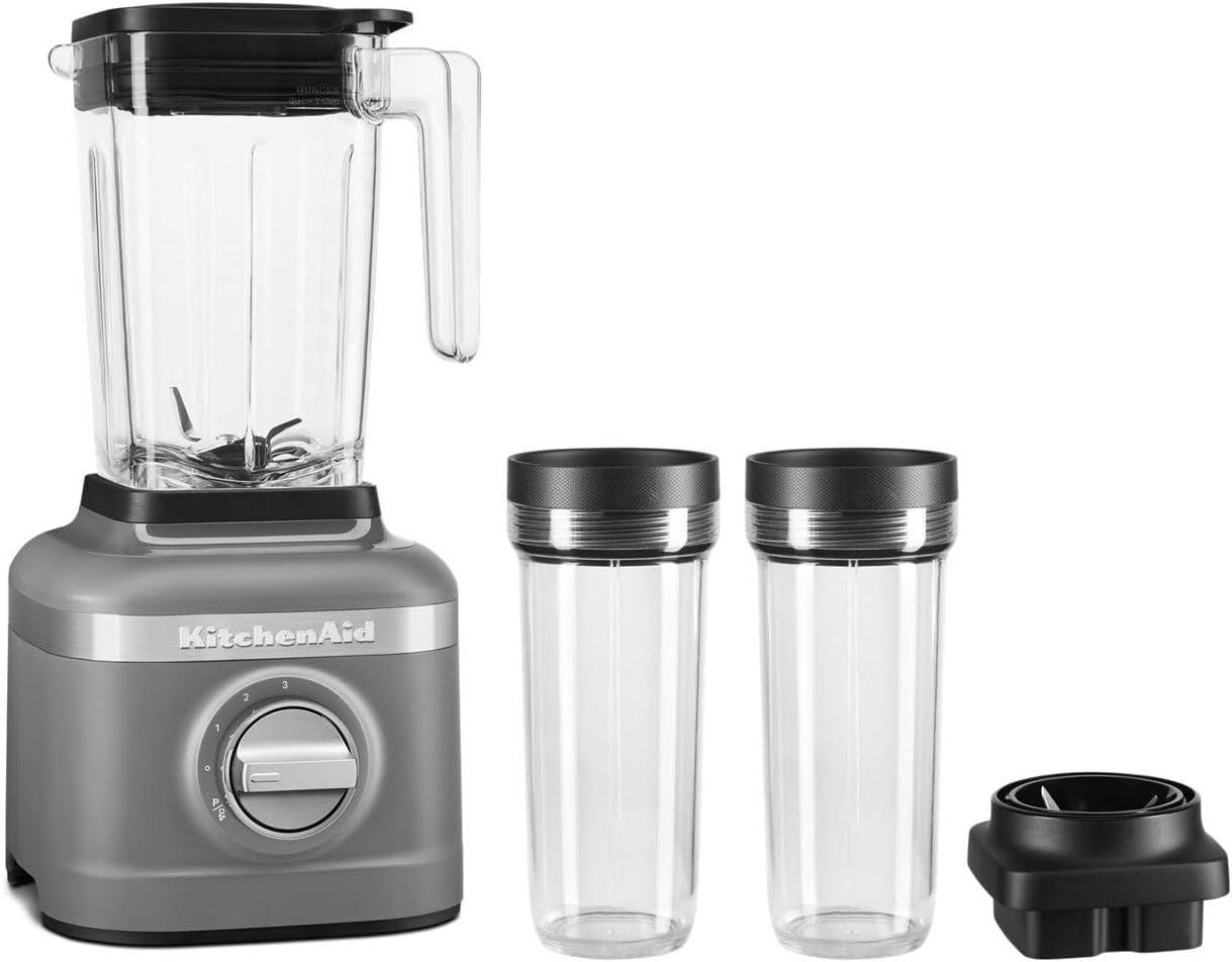 KitchenAid K150 3 Speed Ice Crushing Blender with 2 Personal Blender Jars - KSB1332DG
