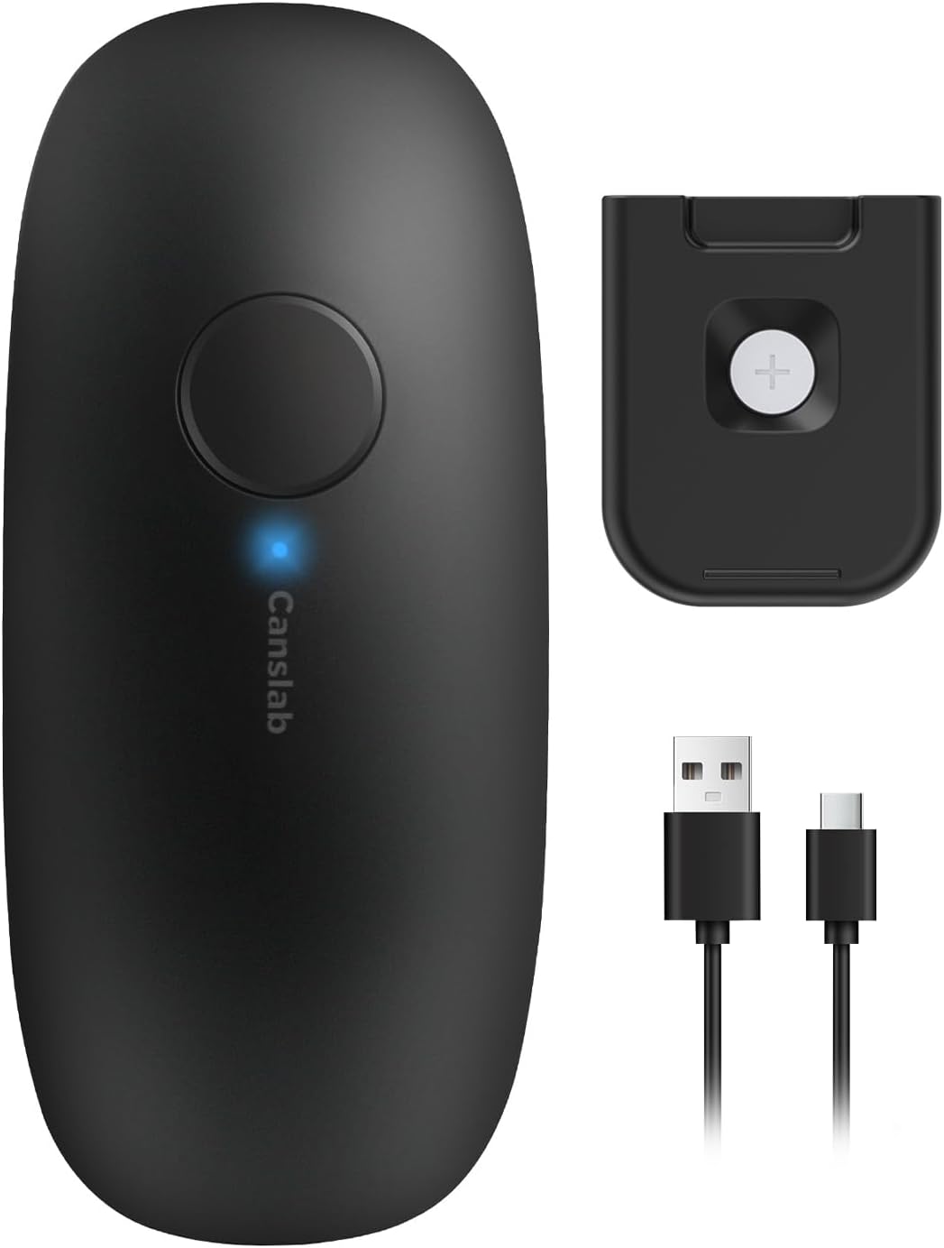 Canslab Rechargeable Electric Can Openers for Kitchen for Seniors with Arthritis- USB Battery Automatic Can Opener for Any Size Can - Smooth Edge, Handsfree, Portable Small One Touch Opener