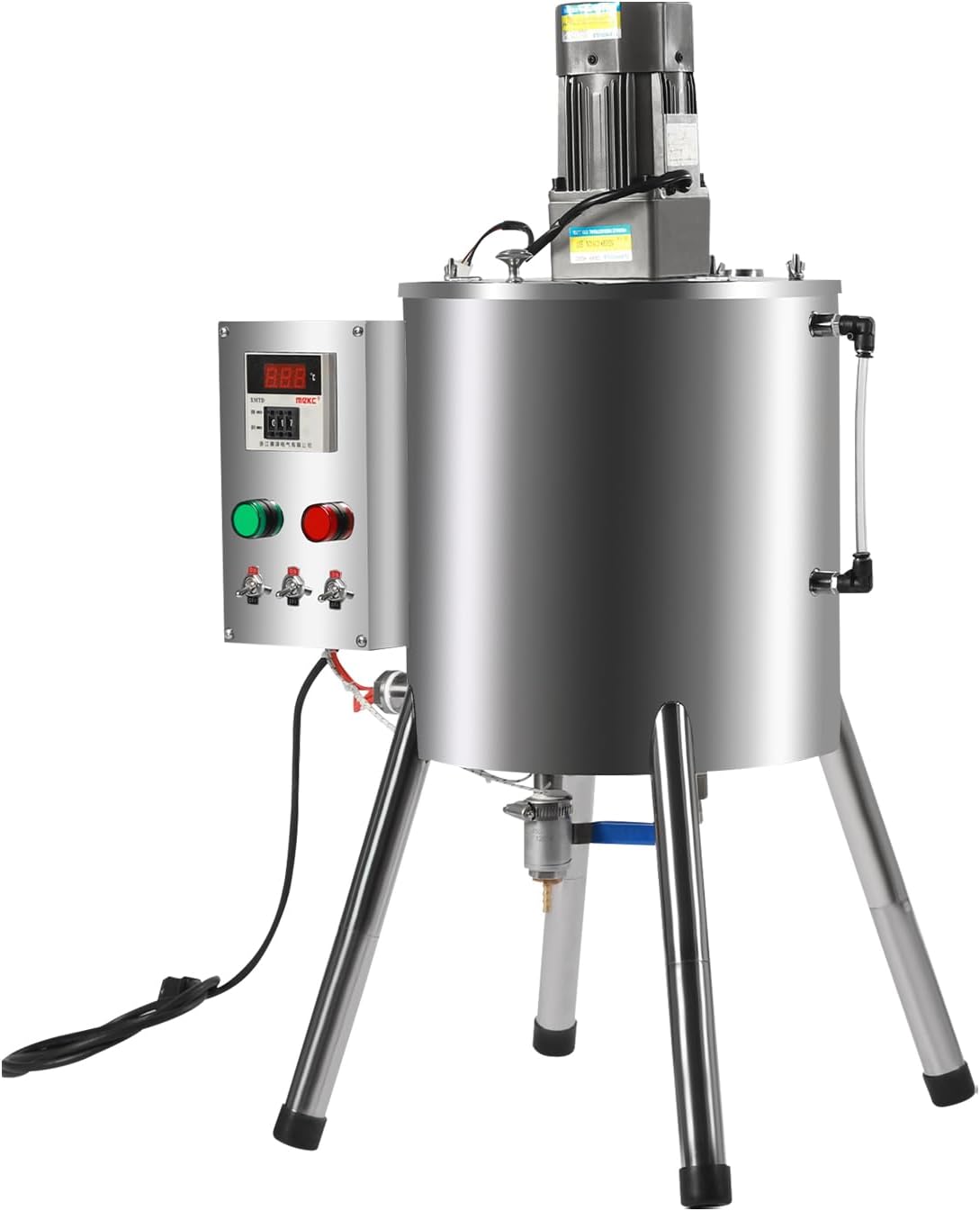 30L\/8Gal Commercial Automatic Heating Stirring Mixing Filling Machine, 110v 1500w Lipstick Filling Machine for Dissolving and Filling Lipsticks, Candles, Vaseline, Oils