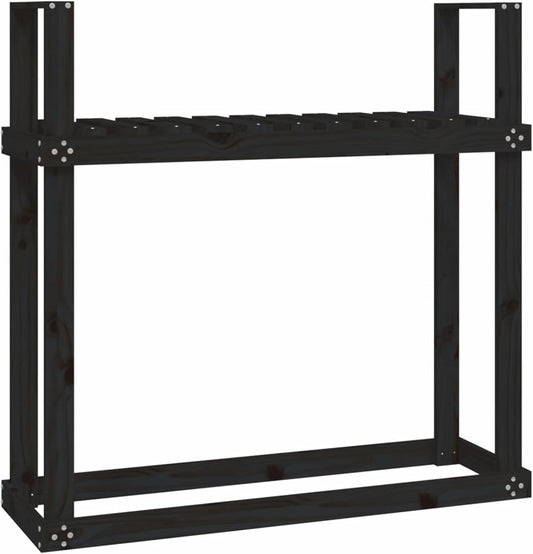 Firewood Stand Fireplace Spark Guard Heavy Duty Holder Steel Tube Storage Rack Easy to Assemble Patio Decks Wood Stand Indoor Storage