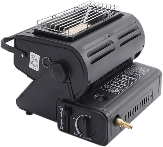 Outdoor Propane or Butane Dual Fuel Heater, Adjustable 2 in 1 Camping Space Heaters for Outdoor Camping Fishing Hunting