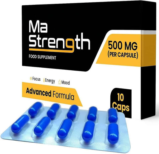 Force, Endurance and Vitality with Horny Goat Weed, Tongkat Ali, Ginseng and Maca Root. Long Lasting Activity Performance Support for Men (10 Capsule Package)