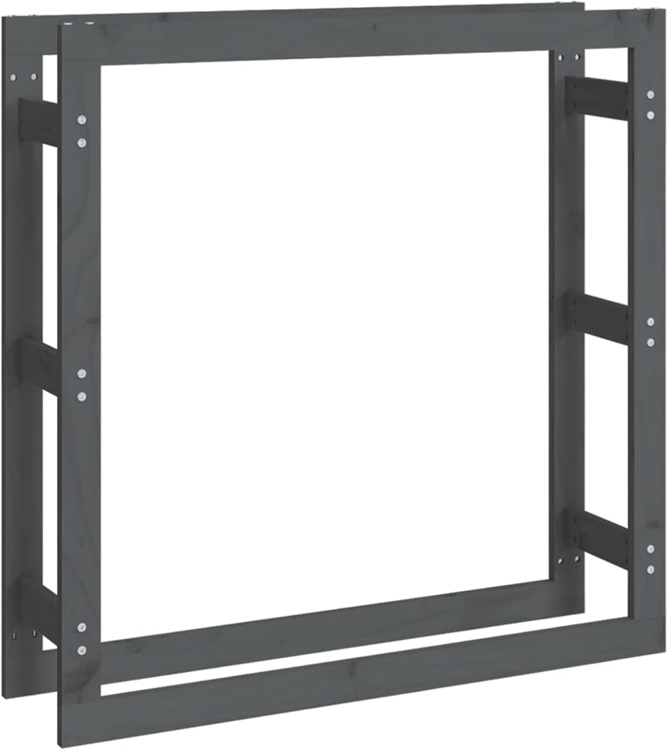 Outdoor Fireplace Firewood Rack Log Store European Wrought Iron Indoor Wood Rack for Firewood Storage Wooden Frame Carved Ornaments