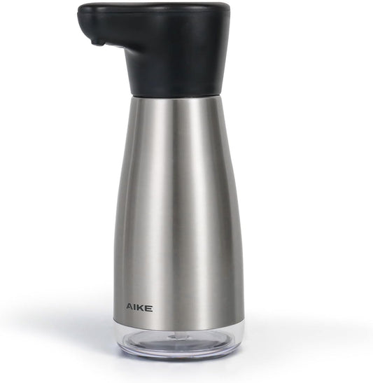 AIKE Magnetic Charging Waterproof Automatic Soap Dispenser for Liquid Soap Spot Resist Stainless Finish 14fl.oz. Model AK1337
