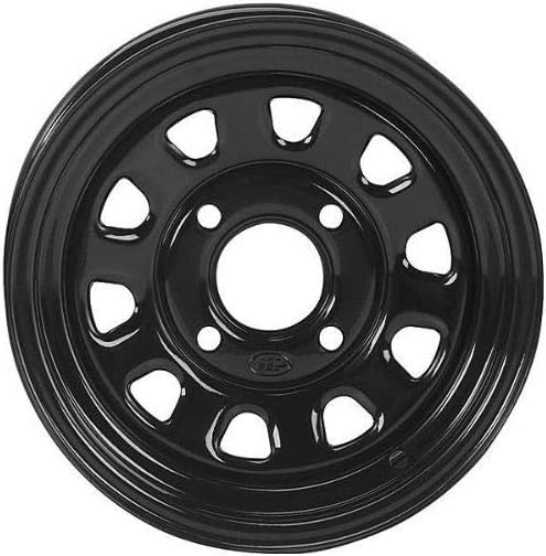 ITP 1425579014B Delta Steel Front/Rear Wheel - 14x7-4+3 Offset - 4/156 - Black