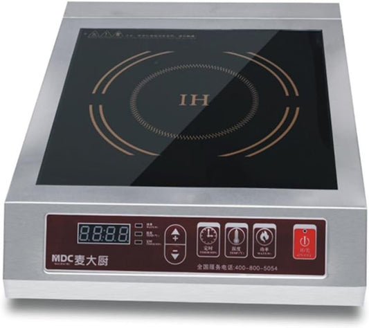 3500W Commercial Countertop Induction Cooktop Burner, Touch Control