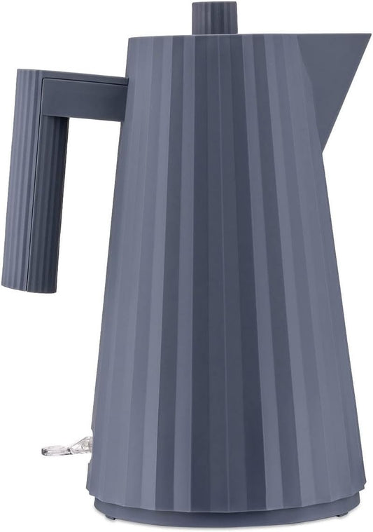 Alessi Plissé MDL06 G - Electric Kettle Design, Thermoplastic Resin, European Plug 2400 W, 170 cl, Grey