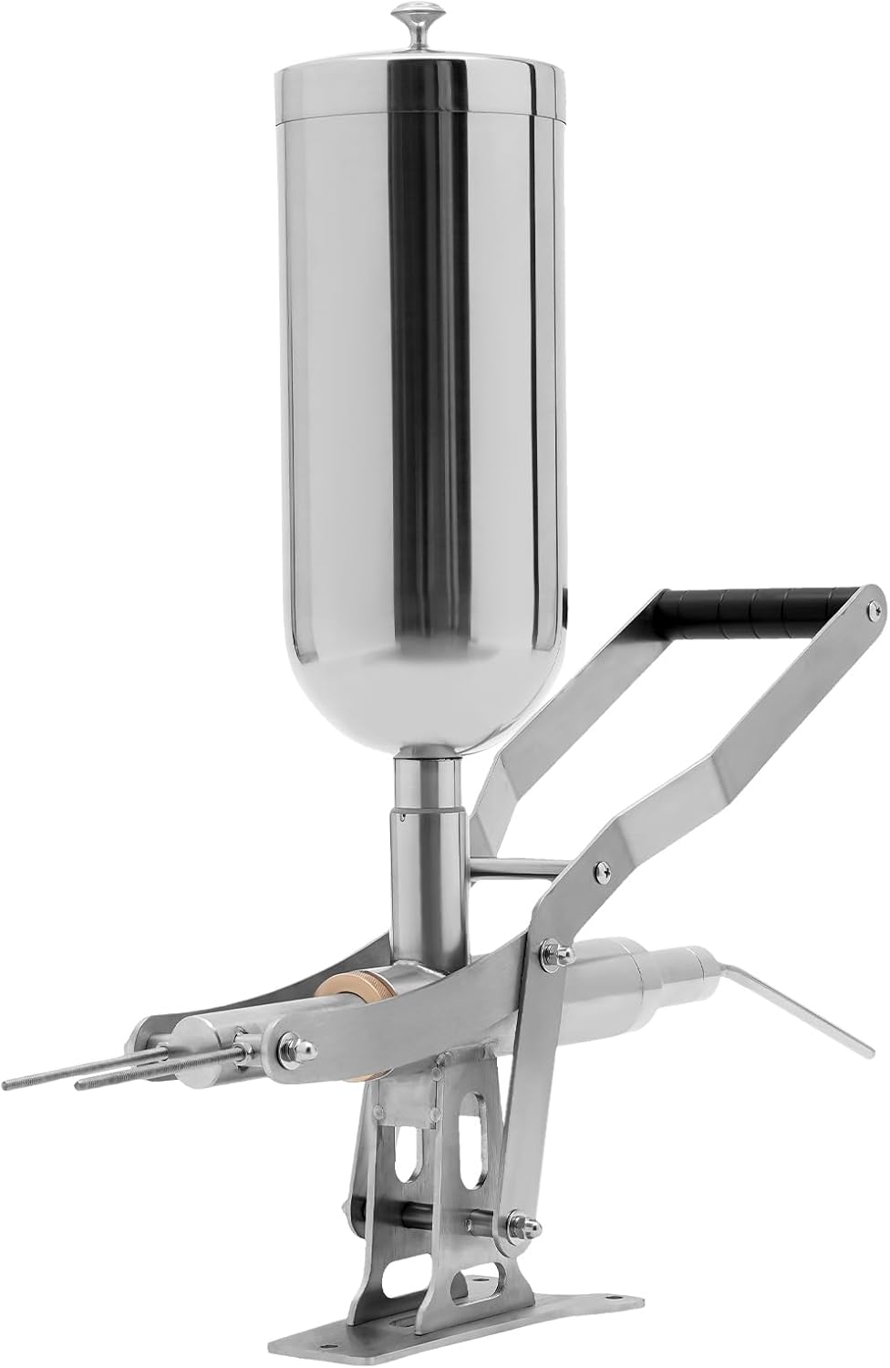 5L Manual Donut Filling Machine with 4 Nozzles, Stainless Steel Donut Churros Jelly Filler for Churros Pastries Bakeries Restaurants Easy-Clean & Non-Drip Design