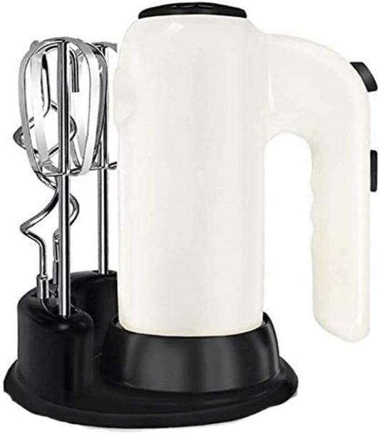 Electric Eggbeater 5-Speed Control Pure Copper Motor, Double Rod Configuration, with Storage Rack