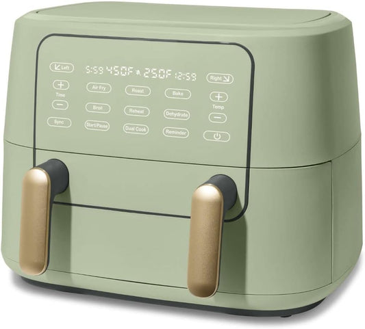 9QT TriZone Air Fryer (Color : Sage)