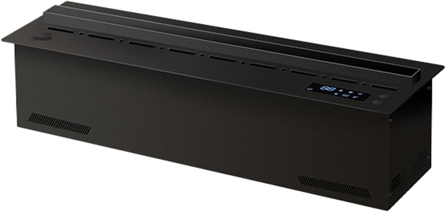 3D Water Vapor Fireplace, Recessed Realistic Atomized Flame, Electric Fireplace with Remote Control and Panel Control, Touchable Flame, Table Top Fireplace Singlecolor-50cm