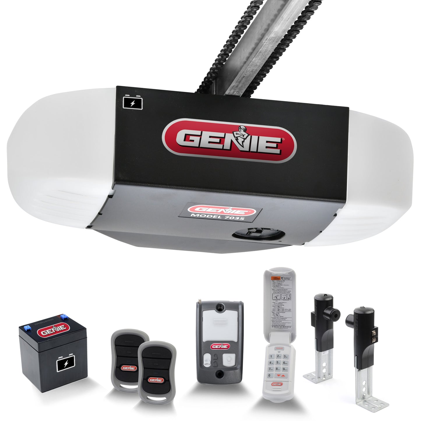 Genie 3/4 Hpc RTP Chain Drive Garage Door Opener Battery Back-up 7035-TKV