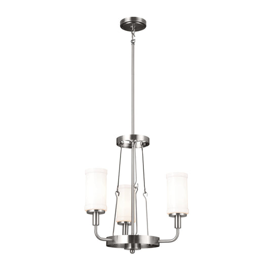 Kichler Vetivene 3 -Light Pewter Farmhouse For Use in Bedrooms, Dining Rooms, Foyers, Kitchens, Living Rooms Chandelier 5265459