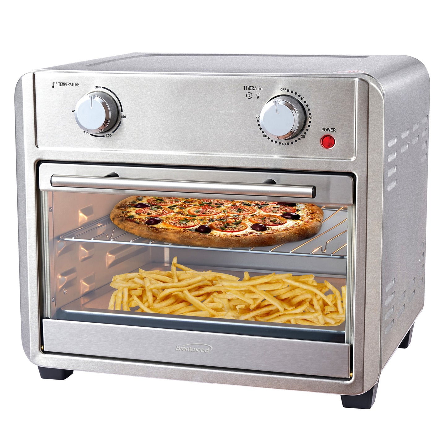 brentwood 24-Quart Silver Air Fryer 849116288M