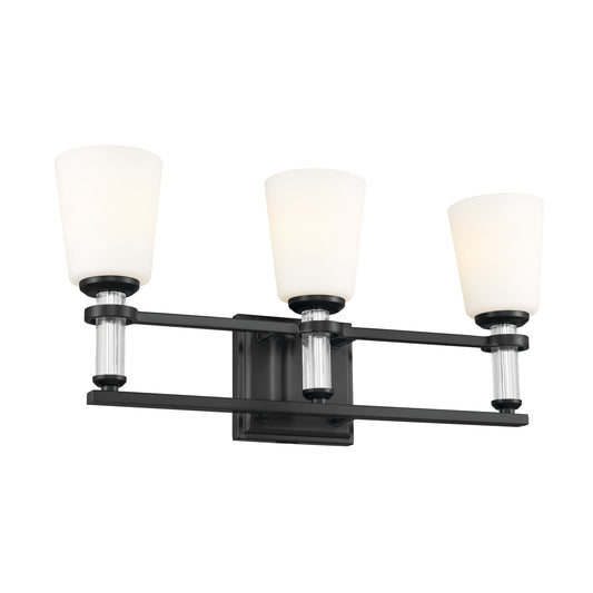 Kichler Rosalind 23.75-in 3 -Light Black Traditional Vanity light 5269686