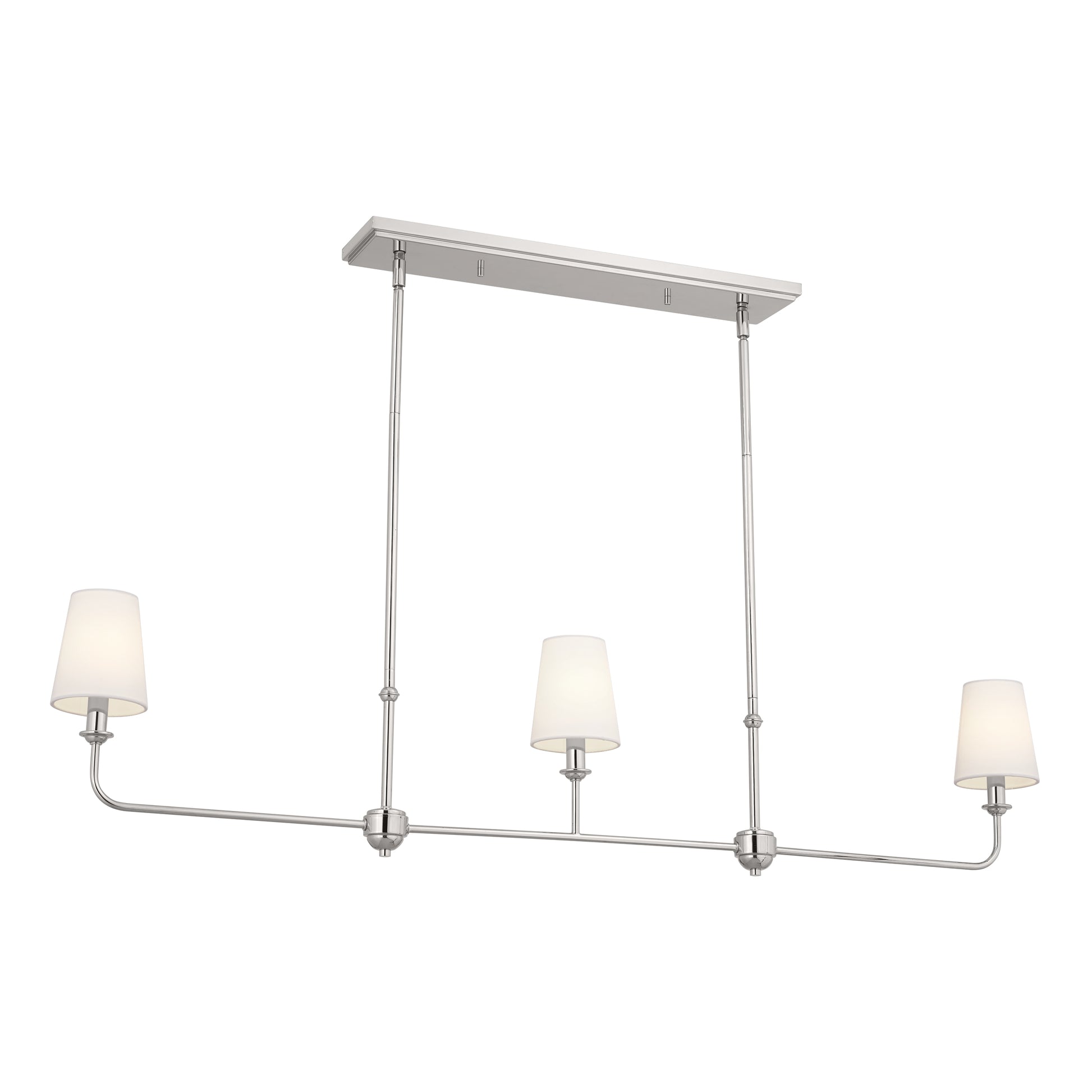 Kichler Pallas 3 -Light Polished Nickel Traditional For Use in Bedrooms, Dining Rooms, Foyers, Kitchens, Living Rooms Chandelier 5269728