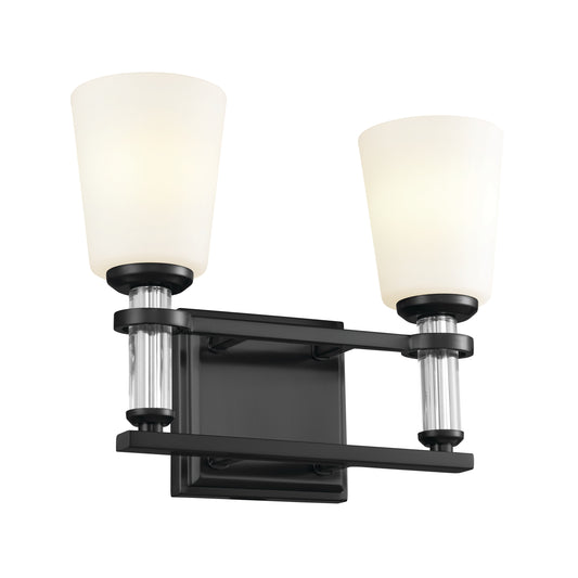 Kichler Rosalind 14.25-in 2 -Light Black Traditional Vanity light 5269680