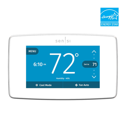 Emerson White Smart Thermostat with Wi-Fi Compatibility ST75W