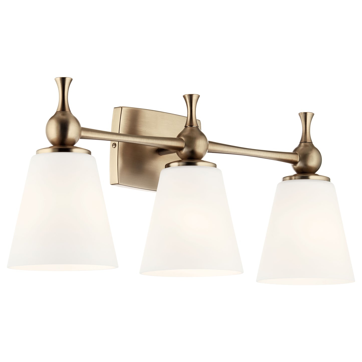 Kichler Cosabella 24-in 3 -Light Gold Modern/contemporary Vanity light 5271859