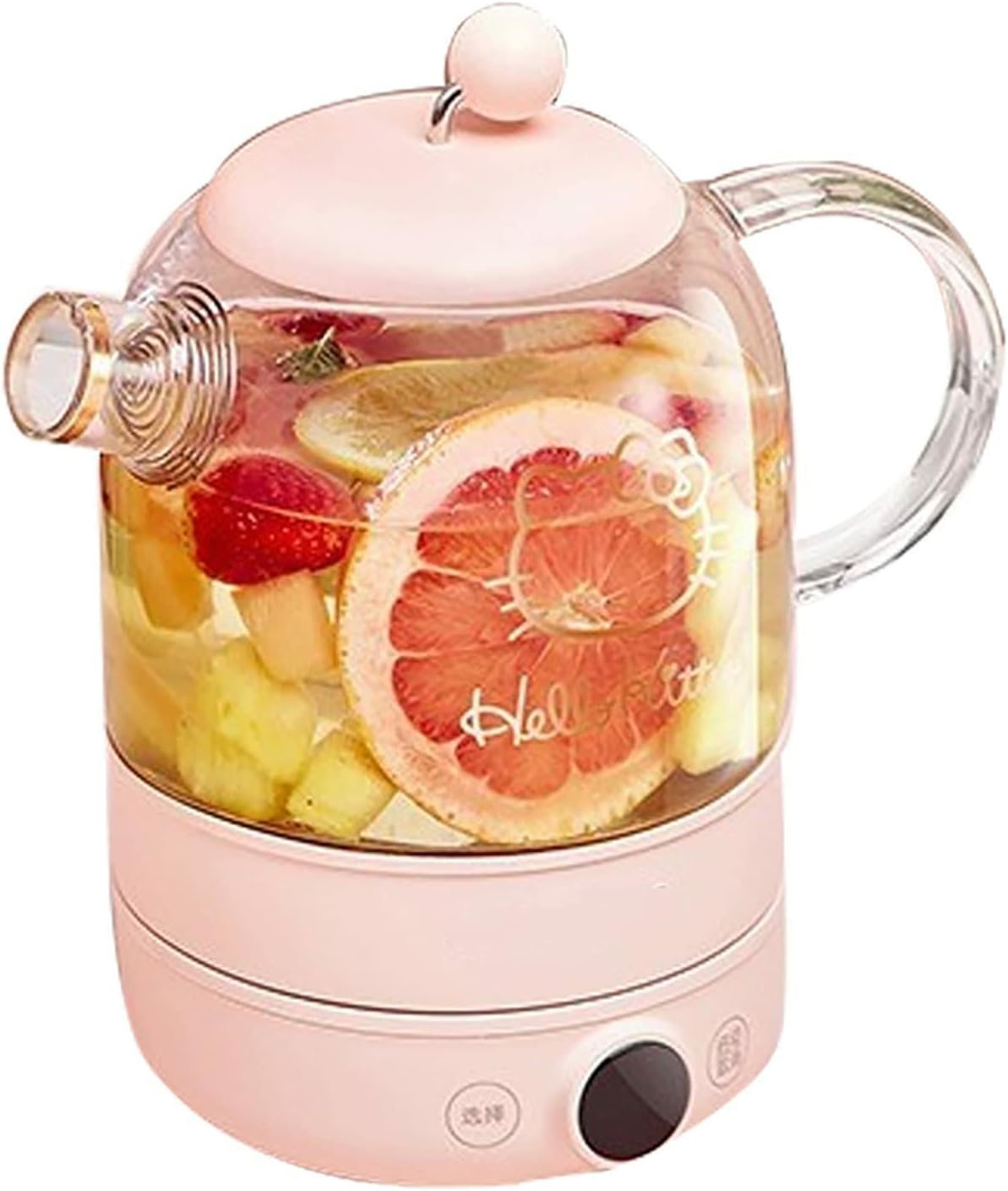 Health Kettle,0.8 L Household Electric Kettle Fast Boil Glass Tea Kettle Health Preserving Pot Portable Multi Food Tea Dessert Cooker Water Boiling Machine lofty ambition