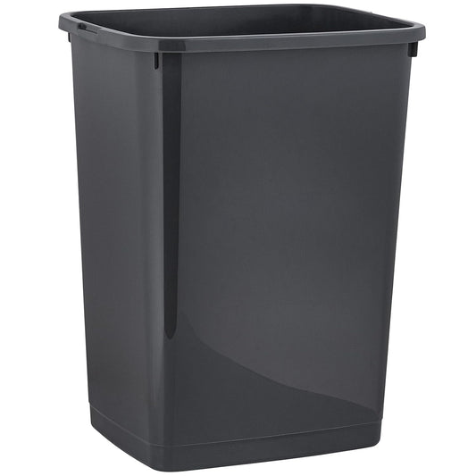 Superio Large Kitchen Trash Can 13 Gallon, 52 Qt Waste Bin for Kitchen, Garage, Indoor and Outdoor Trash Can, Dark Grey