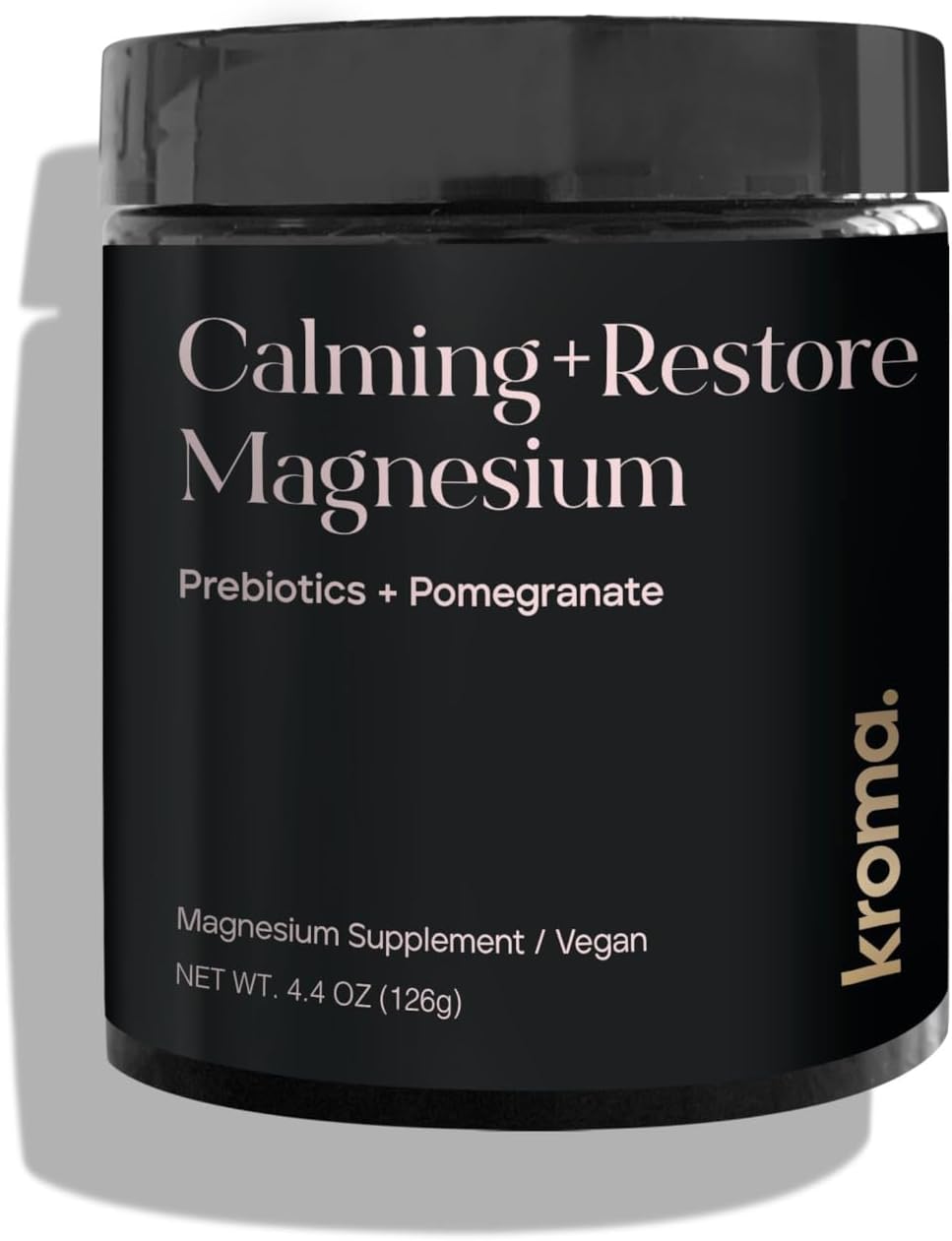 Kroma Calming + Restore Magnesium Powder – Magnesium Citrate with L-Theanine for Relaxation, Sleep Cycle & Digestive Support – Muscle Recovery Supplement – Pomegranate Flavor – 4.4 oz, 30 Servings